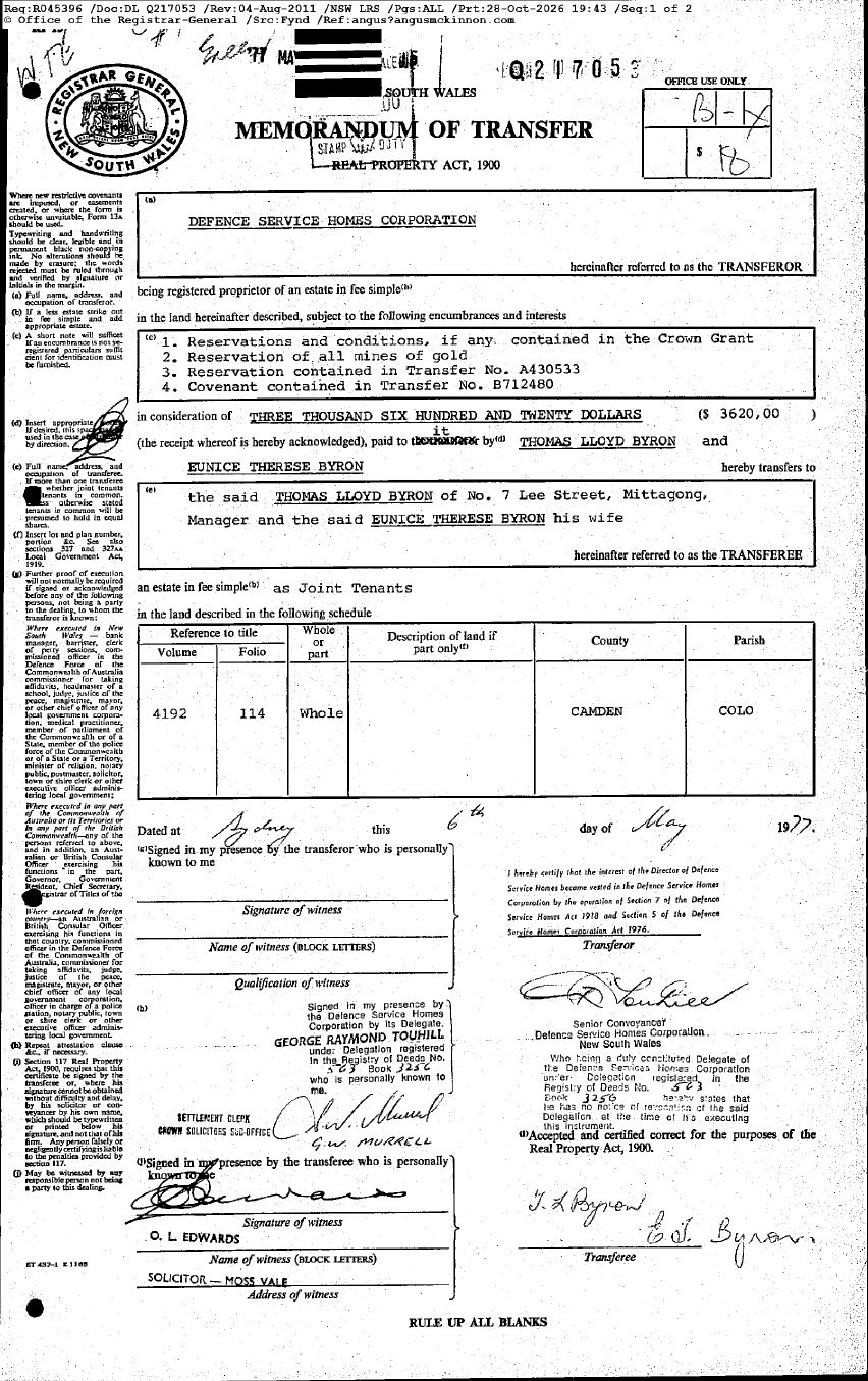 1977 transfer