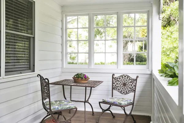 Enclosed front veranda