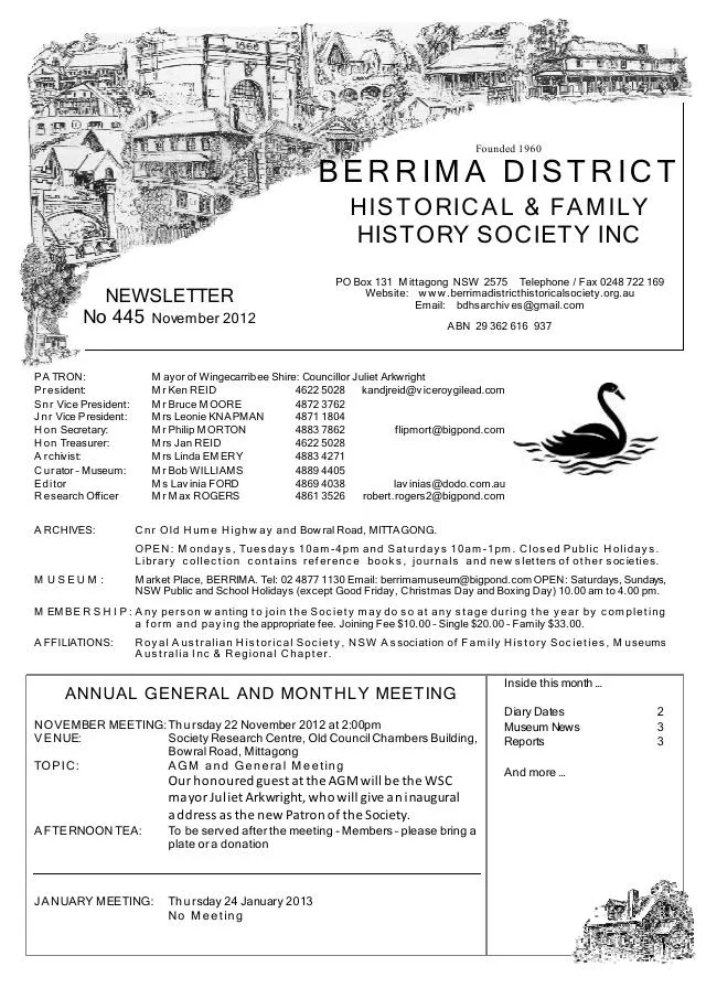 First page of November 2012