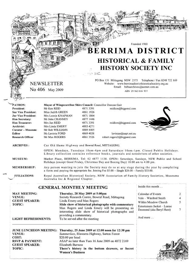 First page of May 2009