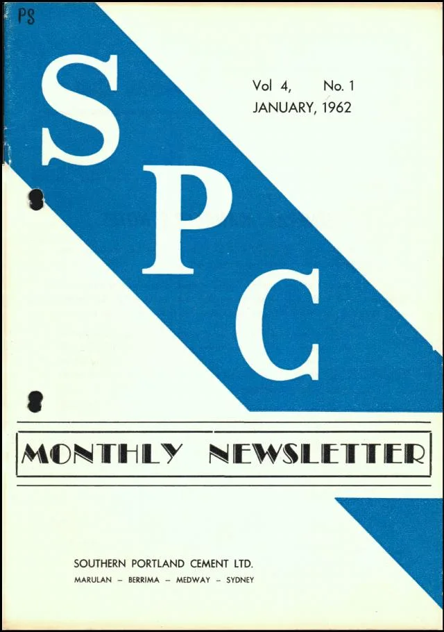 First page of SPC / Blue Circle annual volume 1962
