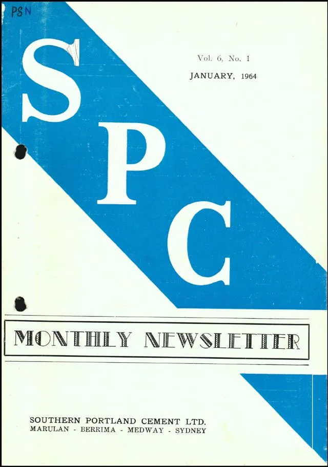 First page of SPC / Blue Circle annual volume 1964