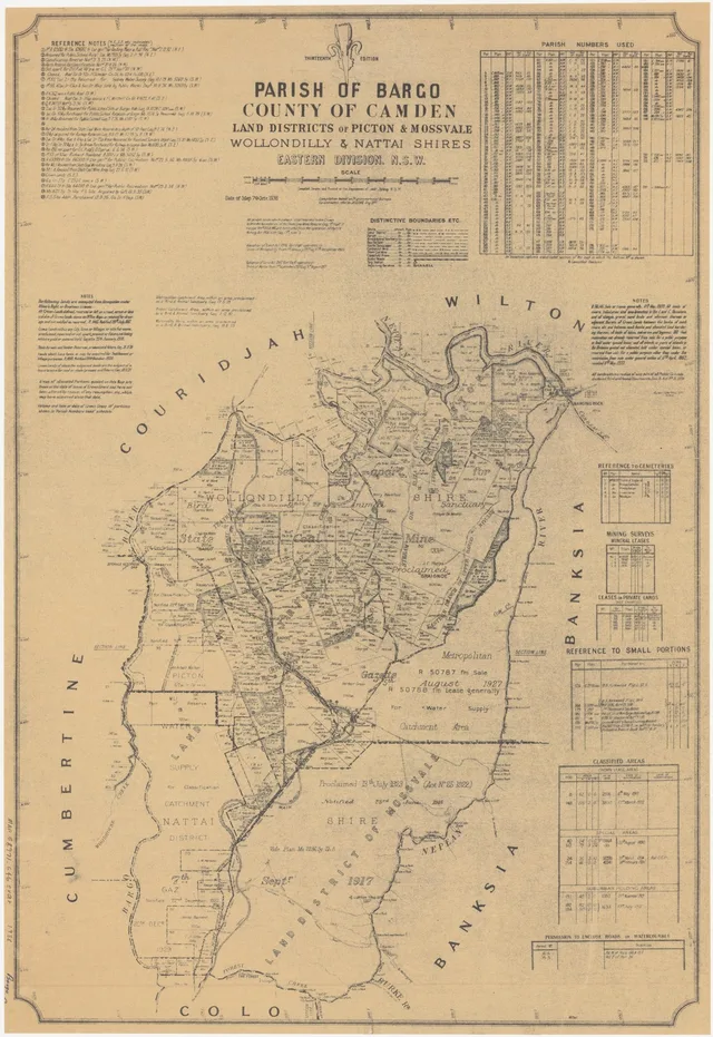 Parish of Bargo, County of Camden: thirteenth edition