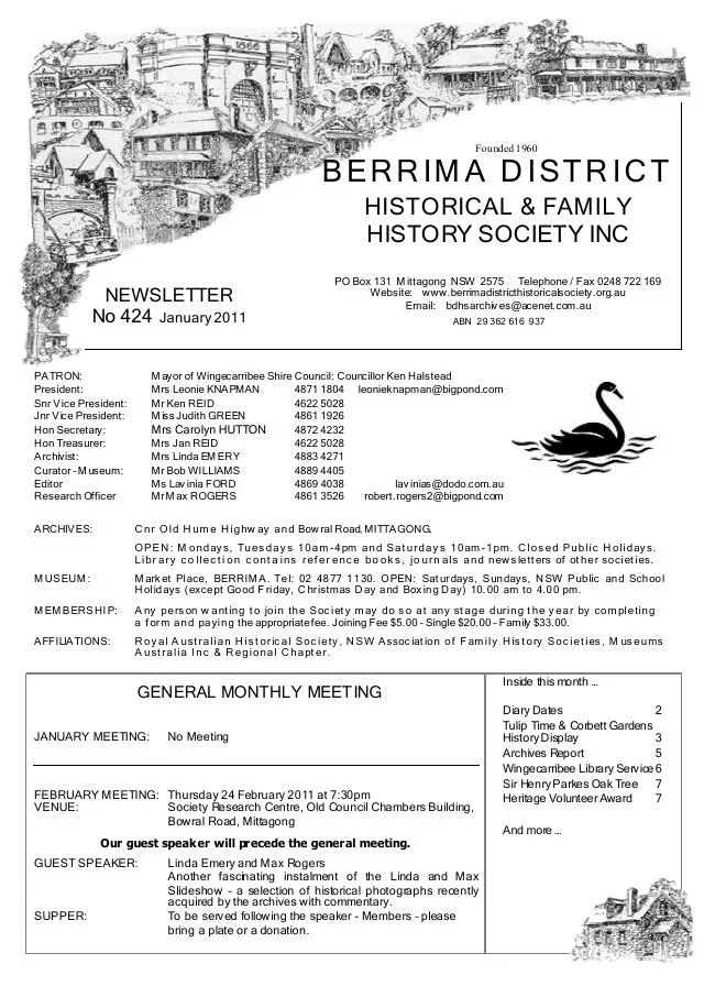First page of January 2011