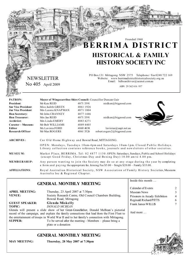 First page of April 2009