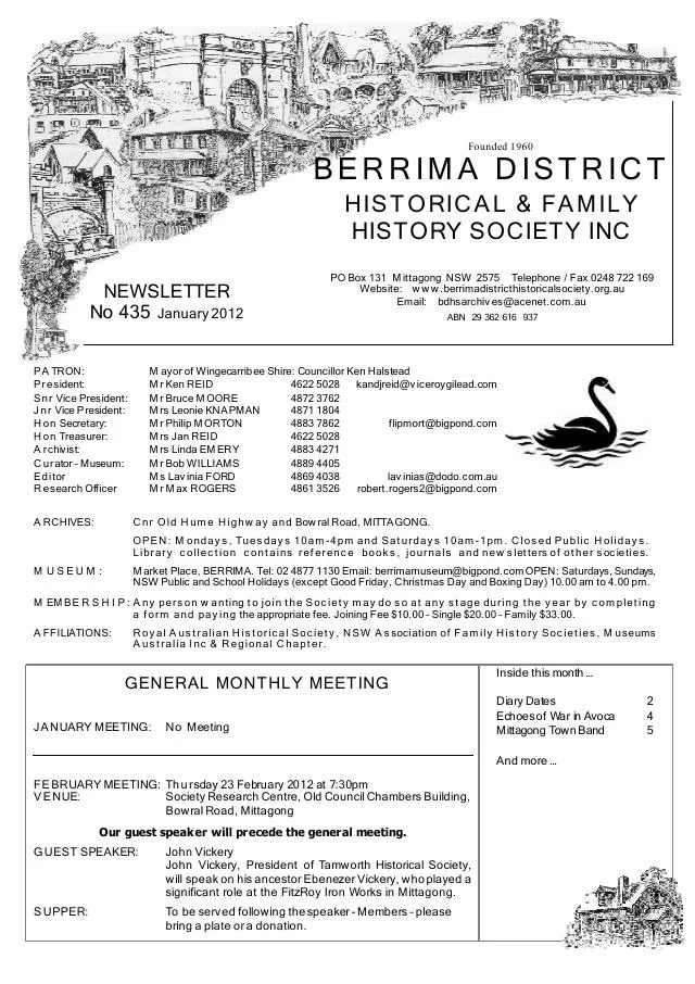 First page of January 2012