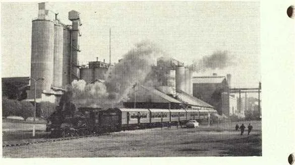 A special train on the company branch at Berrima cement works