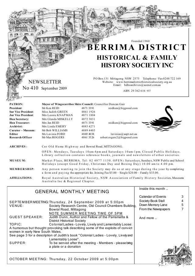 First page of September 2009