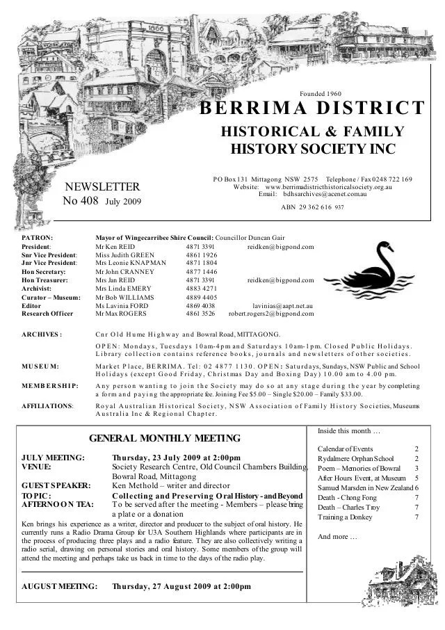 First page of July 2009