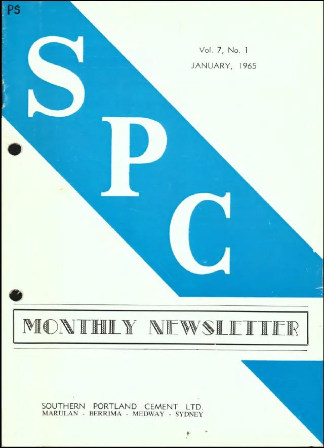 First page of SPC / Blue Circle annual volume 1965