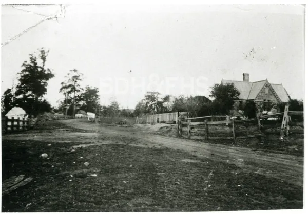 Railway gatekeeper’s cottage at Werai in the 1890s.