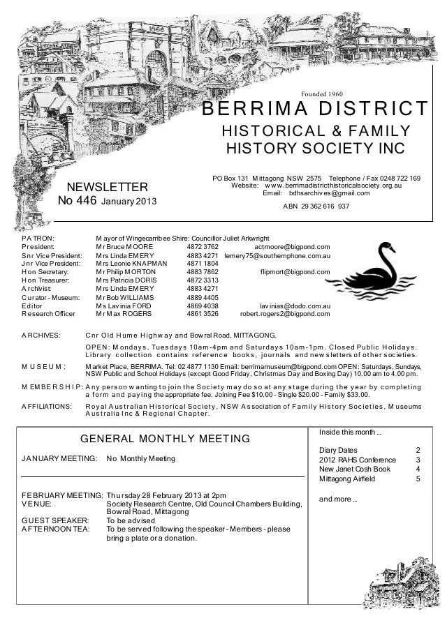First page of January 2013