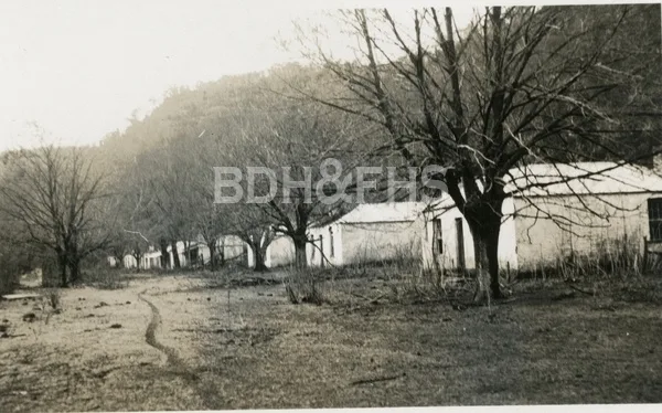 Carrington Row cottages at Joadja in 1934.
