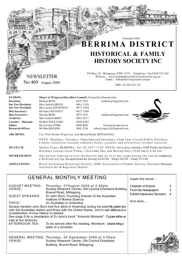 First page of August 2009