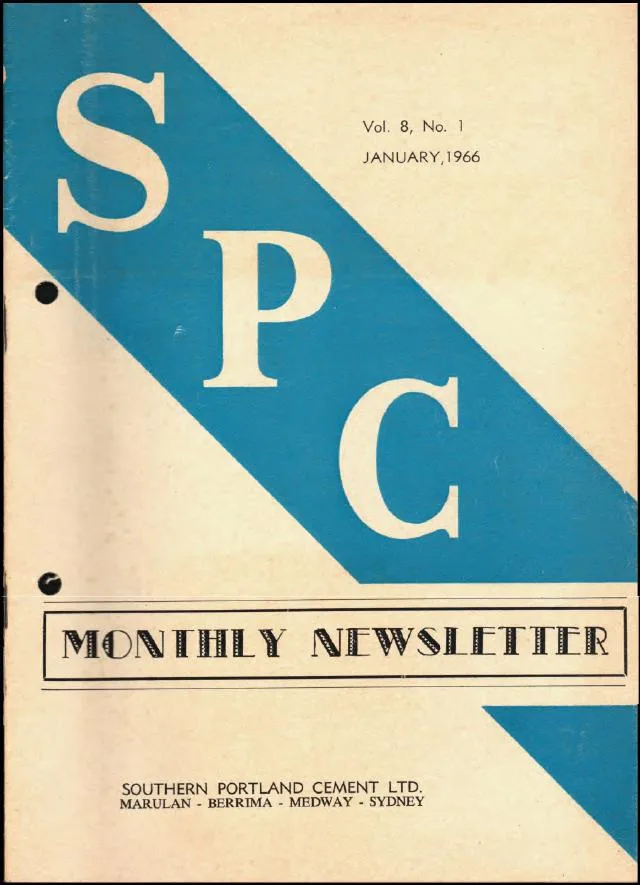 First page of SPC / Blue Circle annual volume 1966