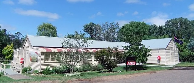 Berrima District Museum exterior at Market Place and Bryan Street.
