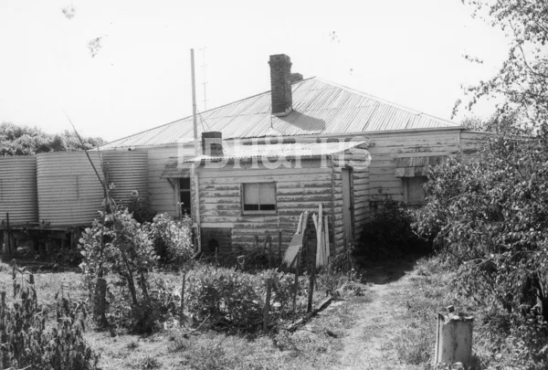 Rear view of Wanganderry on Wombeyan Caves Road, High Range, around 1983.