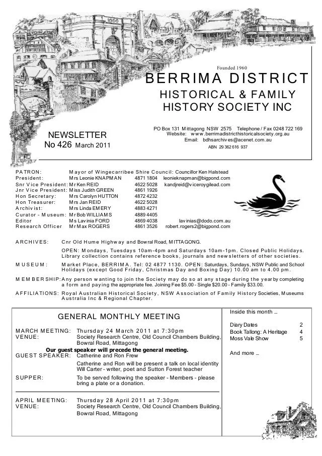 First page of March 2011