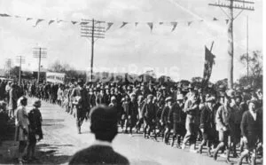 Opening of Moss Vale-Unanderra railway, August 1932.
