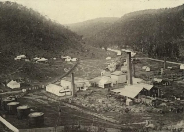 Oil shale works at Joadja, shown in a late nineteenth-century company catalogue.
