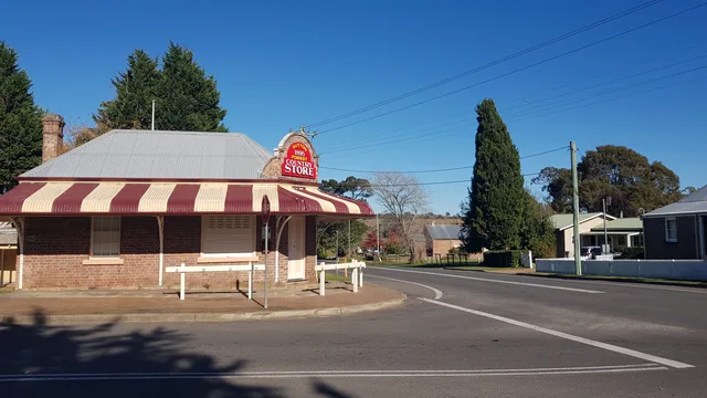 The old Sutton Forest Country Store, on the corner of the Illawarra Highway and Exeter Road, 2023.