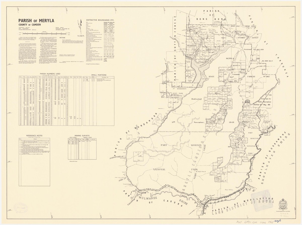 Parish of Meryla, County of Camden: seventh edition