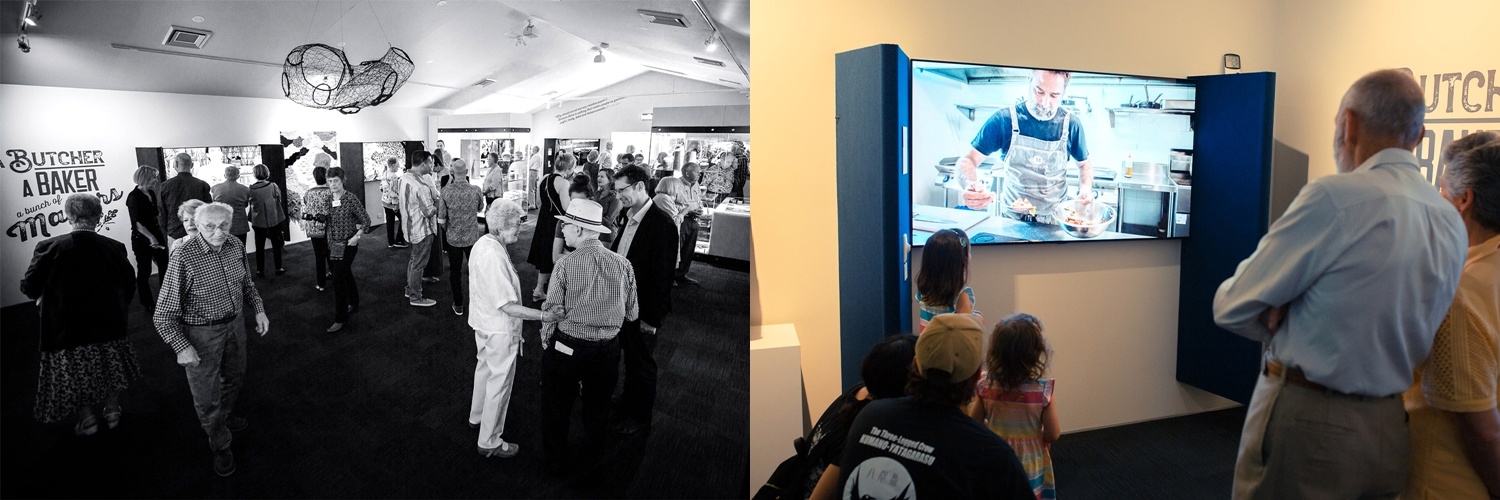 Visitors exploring exhibits in the Berrima District Museum