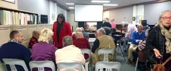 People at a Society meeting in the Mittagong archives in 2024