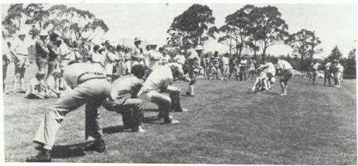 Tug-of-war competitors at Berrima festivities